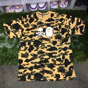 Mastermind Vs A Bathing Ape Yellow Camo Tee